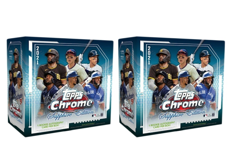 2021 Topps Chrome Sapphire Edition Baseball Box 2x Lot