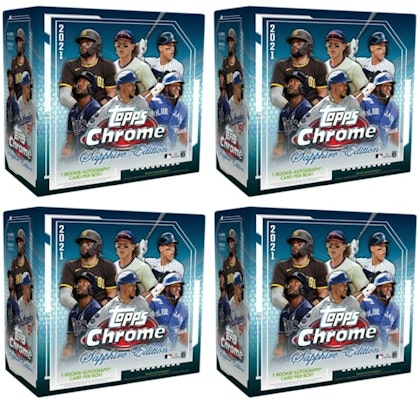 2021 Topps Chrome Sapphire Edition Baseball Box 4x Lot Buy 2021 Topps Chrome Sapphire Edition Baseball Box 4x Lot