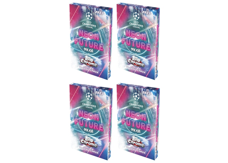 2021 Topps Chrome Steve Aoki UEFA Champions League Soccer Hobby Box 4x Lot