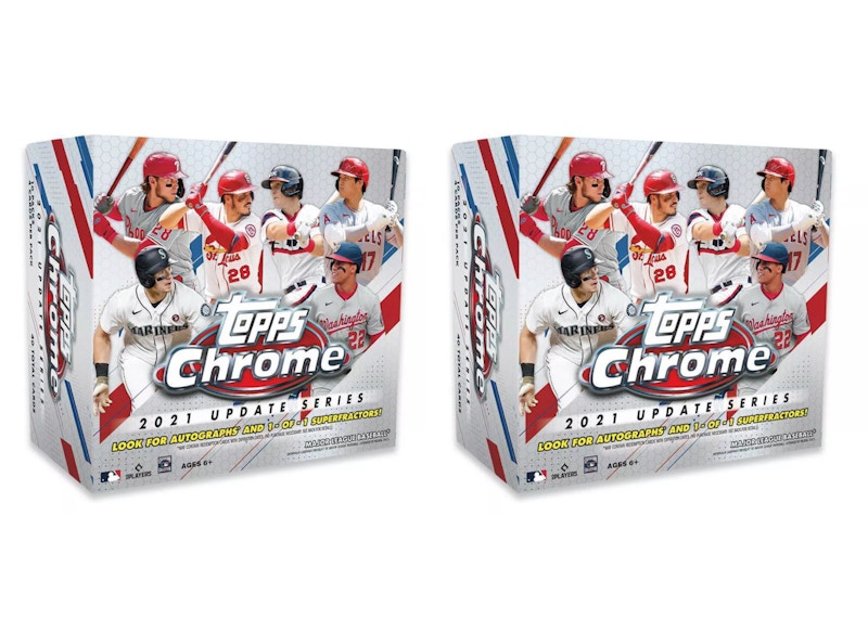 2021 Topps Chrome Update Baseball Mega Box 2x Lot