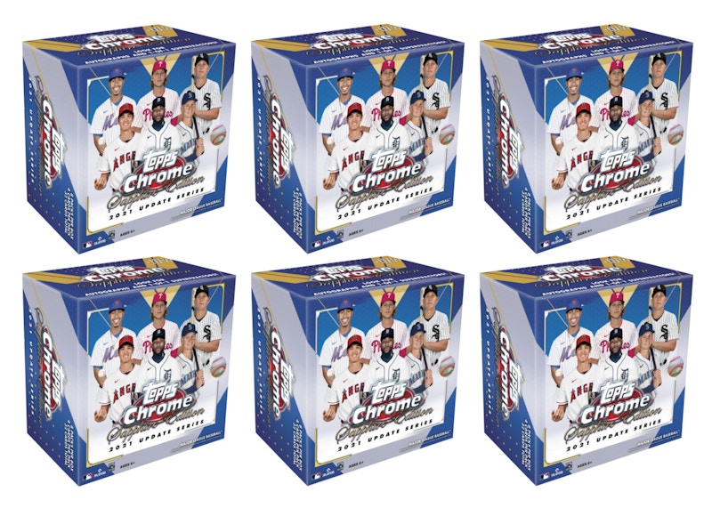 2021 Topps Chrome Update Sapphire Edition Baseball Box 6x Lot
