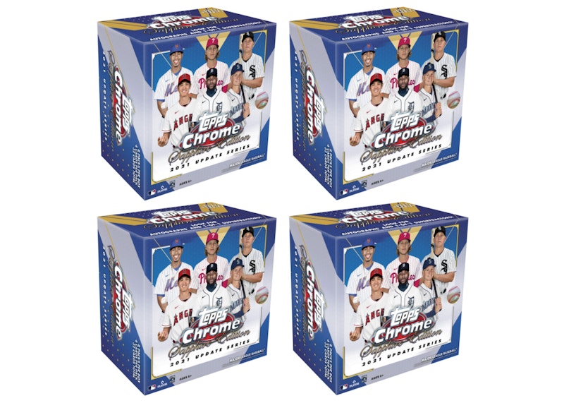 2021 Topps Chrome Update Sapphire Edition Baseball Box 4x Lot