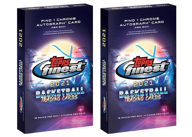 2021 Topps Finest Basketball Hobby Box 2x Lot