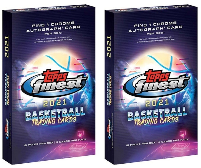 2021-topps-finest-basketball-hobby-box-2x-lot
