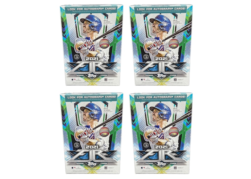 2021 Topps Fire Baseball Blaster Box 4x Lot