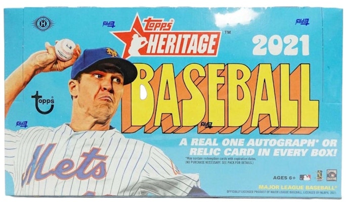 2021 Topps Heritage Baseball Hobby Box (24 packs) Buy 2021 Topps Heritage Baseball Hobby Box (24 packs)