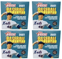 2021 Topps Heritage Baseball Mega Box (Blue Sparkle Parallels) 4x Lot 2021 Topps Heritage Baseball Mega Box (Blue Sparkle Parallels) 4x Lot
