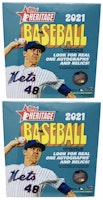 2021 Topps Heritage Baseball Mega Box (Blue Sparkle Parallels) 2x Lot 2021 Topps Heritage Baseball Mega Box (Blue Sparkle Parallels) 2x Lot
