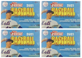 2021 Topps Heritage Baseball Target Mega Box 4x Lot (17 Packs) 2021 Topps Heritage Baseball Target Mega Box 4x Lot (17 Packs)