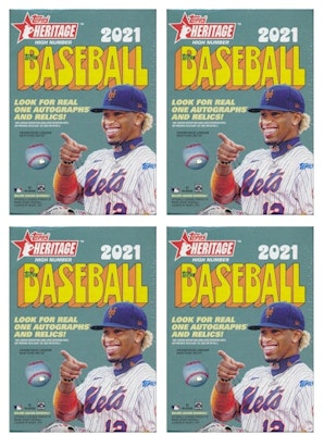 2021 Topps Heritage High Number Baseball Blaster Box 4x Lot Buy 2021 Topps Heritage High Number Baseball Blaster Box 4x Lot