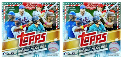 2021 Topps Holiday Baseball Mega Box 2x Lot 2021 Topps Holiday Baseball Mega Box 2x Lot