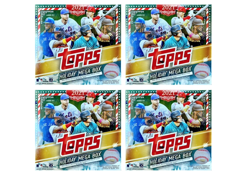 2021 Topps Holiday Baseball Mega Box 4x Lot
