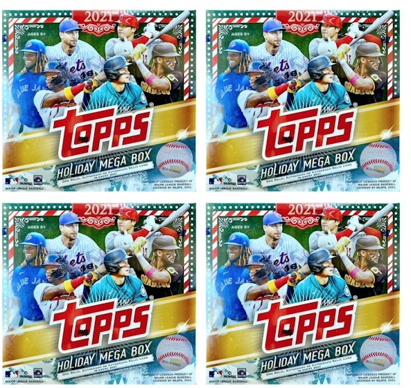 2021-topps-holiday-baseball-mega-box-4x-lot