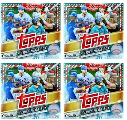 Topps 2021 Holiday Baseball Mega Box 4x Lot Buy Topps 2021 Holiday Baseball Mega Box 4x Lot
