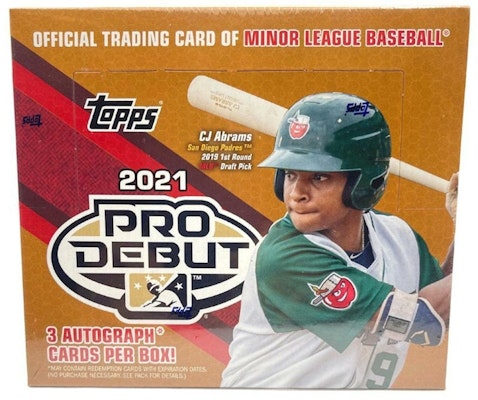 2021 Topps Pro Debut Baseball HTA Hobby Jumbo Box Buy 2021 Topps Pro Debut Baseball HTA Hobby Jumbo Box