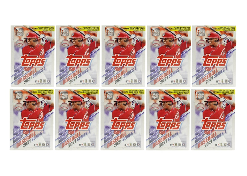 2021 Topps Series 1 Baseball Blaster Box (Royal Blue Parallel) 10x Lot
