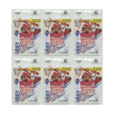 2021 Topps Series 1 Baseball Hanger Box 6x Lot