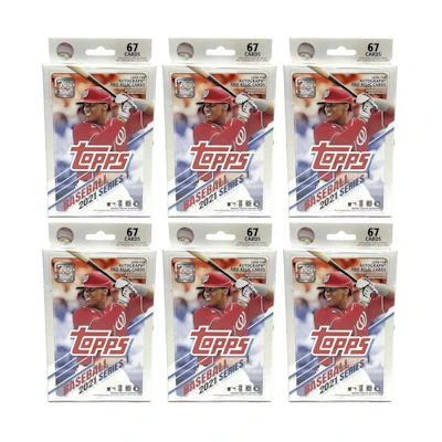 2021 Topps Series 1 Baseball Hanger Box (Autograph and Relic Cards) 6x Lot