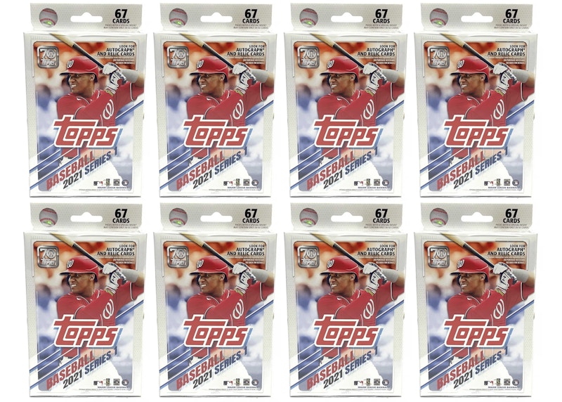 2021 Topps Series 1 Baseball Hanger Box (Autograph and Relic Cards) 8x Lot