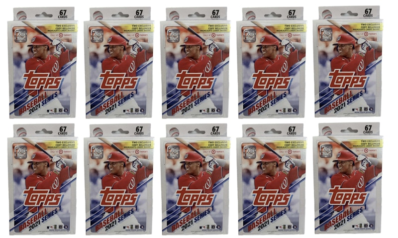 2021 Topps Series 1 Baseball Target Hanger Box 10x Lot