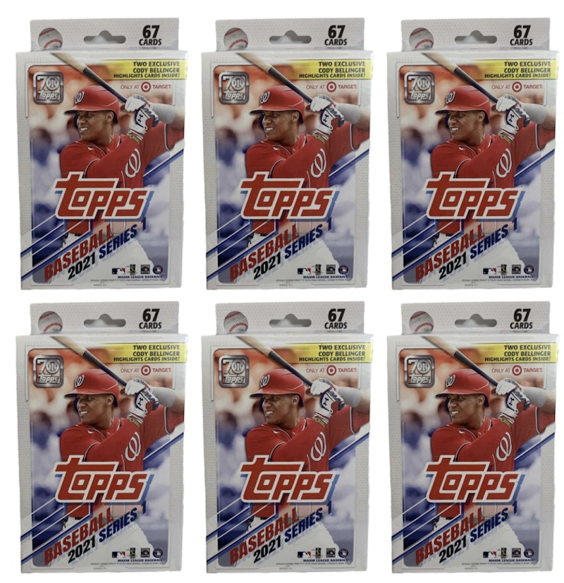 2021 Topps Series 1 Baseball Target Hanger Box 6x Lot