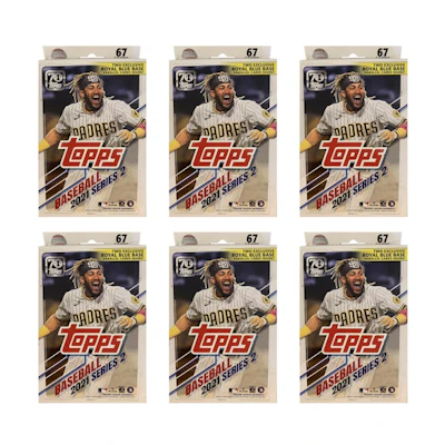 2021 Topps Series 2 Baseball Hanger Box 6x Lot