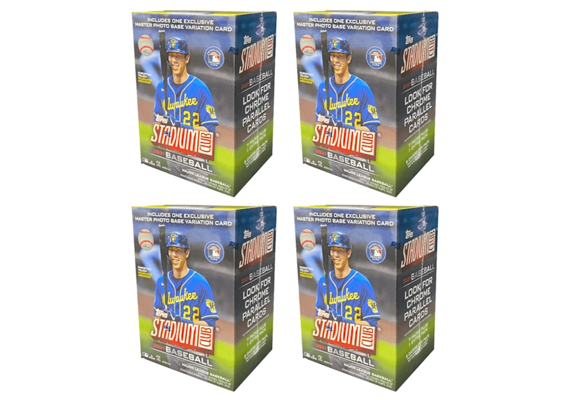 2021 Topps Stadium Club Baseball Blaster Box 4x Lot