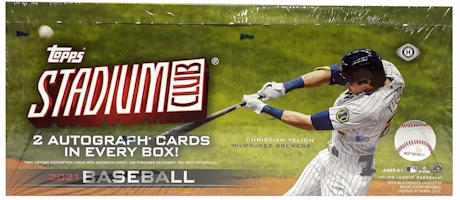 2021 Topps Stadium Club Baseball Hobby Box 2021 Topps Stadium Club Baseball Hobby Box