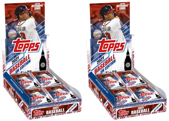 2021 Topps UK Edisi Bisbol Hobi Box 2x Lot Buy 2021 Topps UK Edisi Bisbol Hobi Box 2x Lot