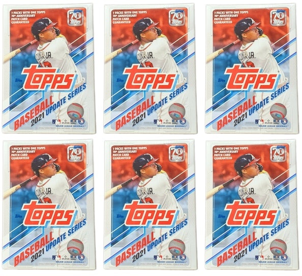 2021-topps-update-series-baseball-blaster-box-6x-lot