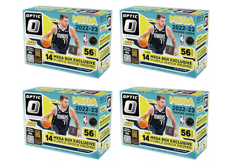 2022-23 Panini Donruss Optic Basketball Mega Box (Purple Shock Prizms) 4x Lot