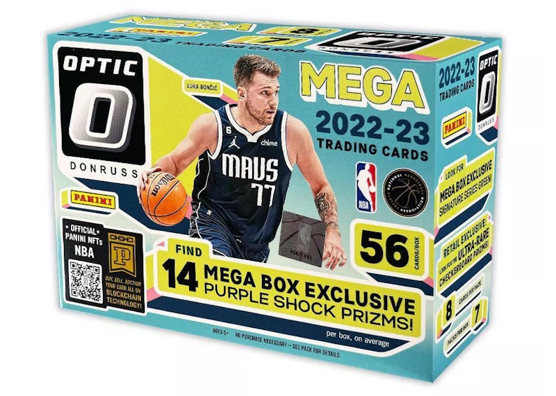 Buy Caja Mega 2022-23 Panini Donruss Optic Basketball (Prizms Purple Shock)