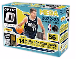 2022-23 Panini Donruss Optic Basketball Mega Box (Purple Shock Prizms) 2022-23 Panini Donruss Optic Basketball Mega Box (Purple Shock Prizms)