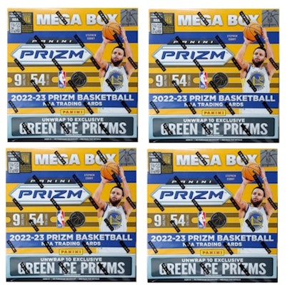 2022-23 Panini Prizm Basketball Fanatics Exclusive Mega Box (Green Ice Prizms) 4x Lot Buy 2022-23 Panini Prizm Basketball Fanatics Exclusive Mega Box (Green Ice Prizms) 4x Lot