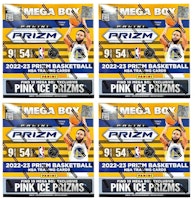 2022-23 Panini Prizm Basketball Mega Box (Pink Ice Prizms) 4x Lot 2022-23 Panini Prizm Basketball Mega Box (Pink Ice Prizms) 4x Lot