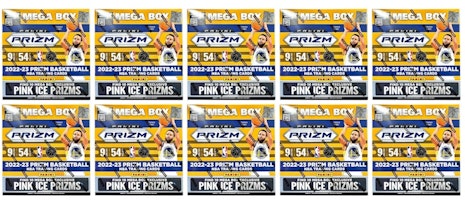 2022-23 Panini Prizm Basketball Mega Box (Pink Ice Prizms) 10x Lot 2022-23 Panini Prizm Basketball Mega Box (Pink Ice Prizms) 10x Lot