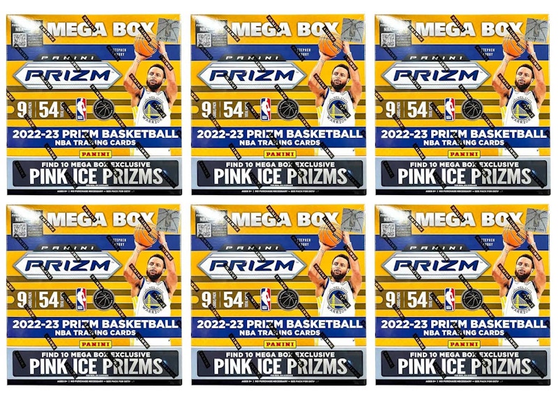 2022-23 Panini Prizm Basketball Mega Box (Pink Ice Prizms) 6x Lot
