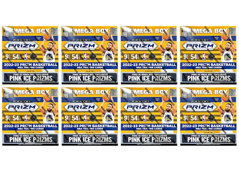 2022-23 Panini Prizm Basketball Mega Box (Pink Ice Prizms) 8x Lot