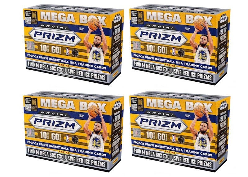 2022-23 Panini Prizm Basketball Mega Box (Red Ice Prizms) 4x Lot