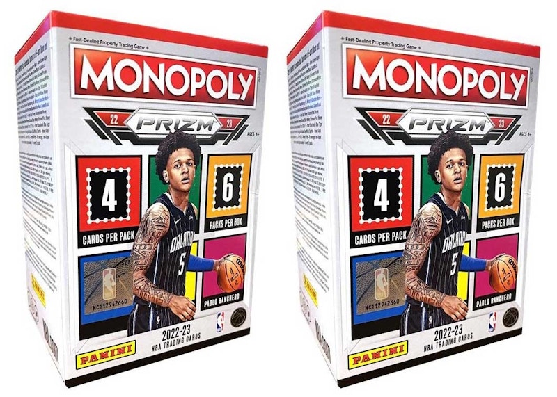 2022-23 Panini Prizm Monopoly Basketball Blaster Box 2x Lot