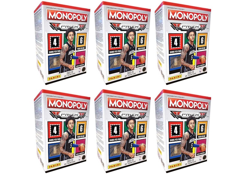 2022-23 Panini Prizm Monopoly Basketball Blaster Box 6x Lot