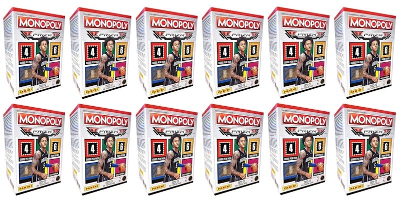 2022-23-panini-prizm-monopoly-basketball-blaster-box-12x-lot