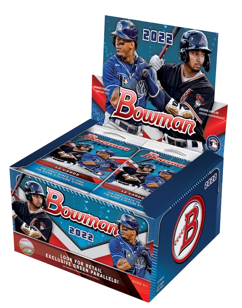 Buy 2022 Bowman 棒球卡 24包零售盒