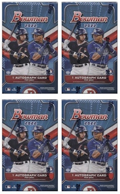 2022 Bowman Baseball Hobby Box 4x Lot Buy 2022 Bowman Baseball Hobby Box 4x Lot