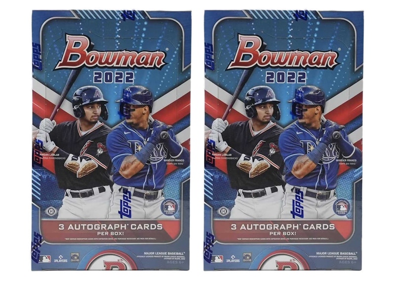 Buy 2022 Bowman 棒球 HTA 愛好者巨型盒 2個裝
