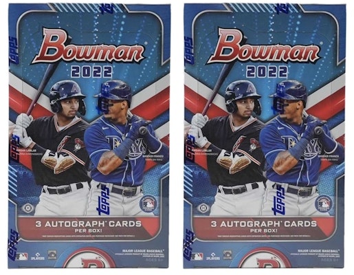2022 Bowman Baseball HTA Hobby Jumbo Box 2x Lot Buy 2022 Bowman Baseball HTA Hobby Jumbo Box 2x Lot