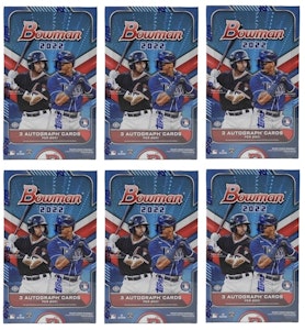 2022 Bowman Baseball HTA Hobby Jumbo Box 6x Lot Buy 2022 Bowman Baseball HTA Hobby Jumbo Box 6x Lot