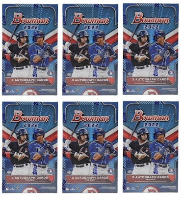 2022 Bowman Baseball HTA Hobby Jumbo Box 6x Lot Buy 2022 Bowman Baseball HTA Hobby Jumbo Box 6x Lot