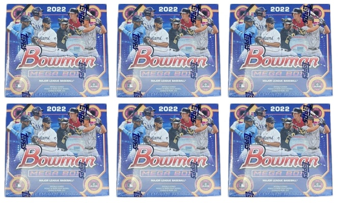 2022 Bowman Baseball Mega Box 6x Lot Buy 2022 Bowman Baseball Mega Box 6x Lot