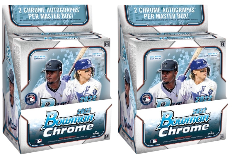 2022-bowman-chrome-baseball-hobby-box-2x-lot